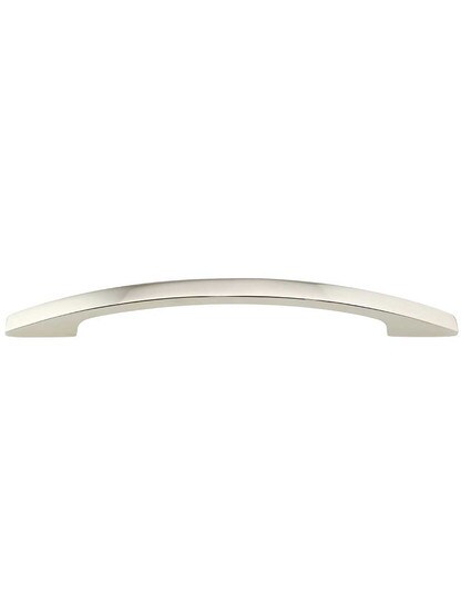 Oval Cabinet Pull - 6'' Center-to-Center in Polished Nickel.